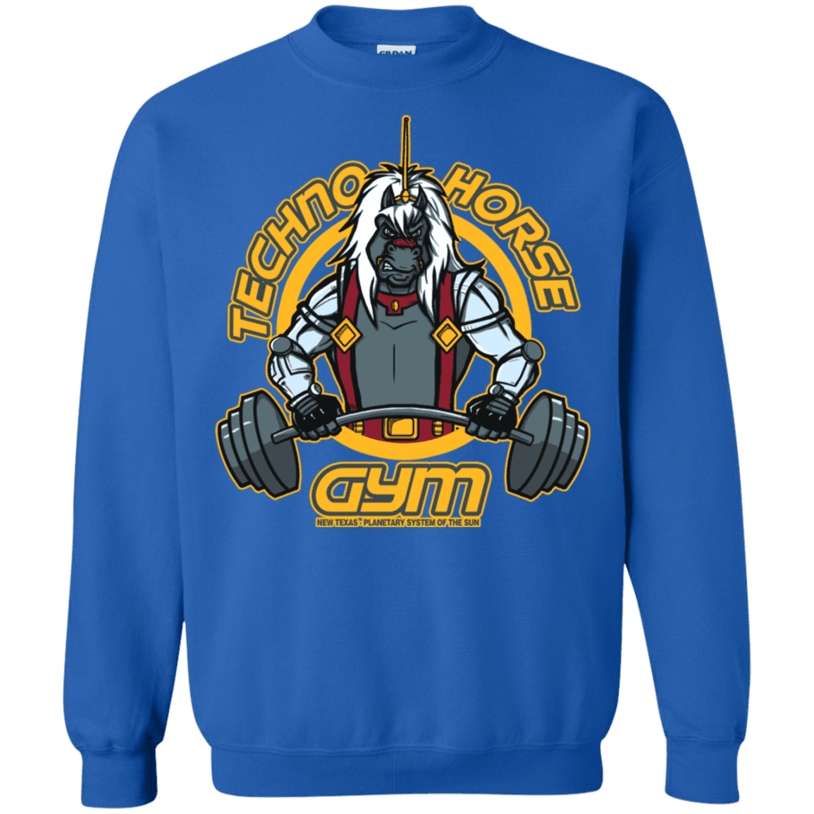 Sweatshirts Royal / S Techno Horse Gym Crewneck Sweatshirt