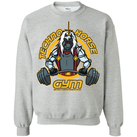 Sweatshirts Sport Grey / S Techno Horse Gym Crewneck Sweatshirt