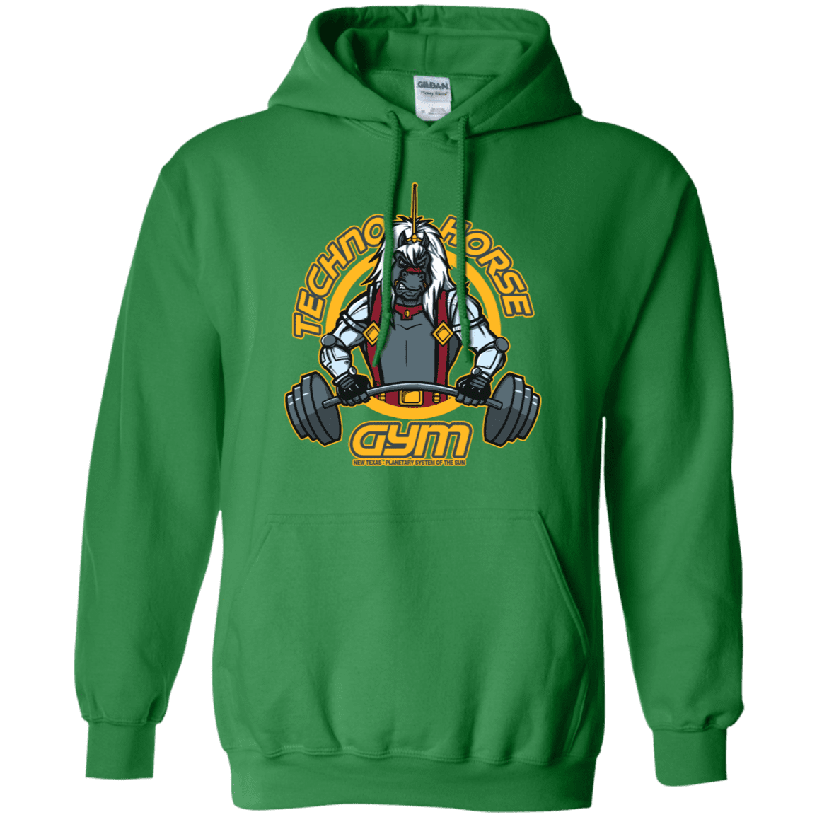 Sweatshirts Irish Green / S Techno Horse Gym Pullover Hoodie