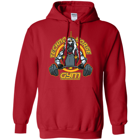 Sweatshirts Red / S Techno Horse Gym Pullover Hoodie