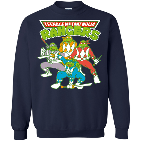 Sweatshirts Navy / S Teenage Mutant Ninja Rangers Crewneck Sweatshirt