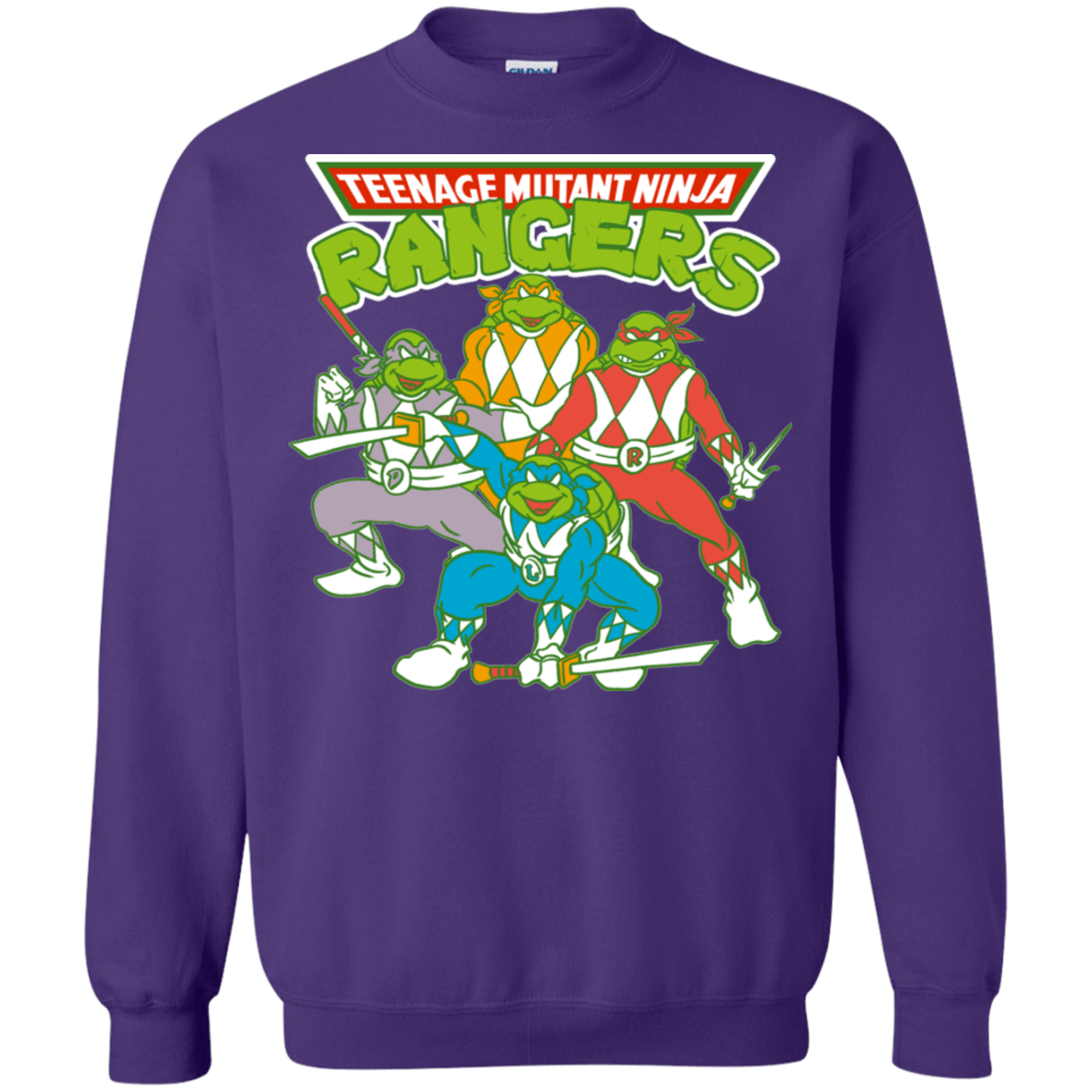 Sweatshirts Purple / S Teenage Mutant Ninja Rangers Crewneck Sweatshirt