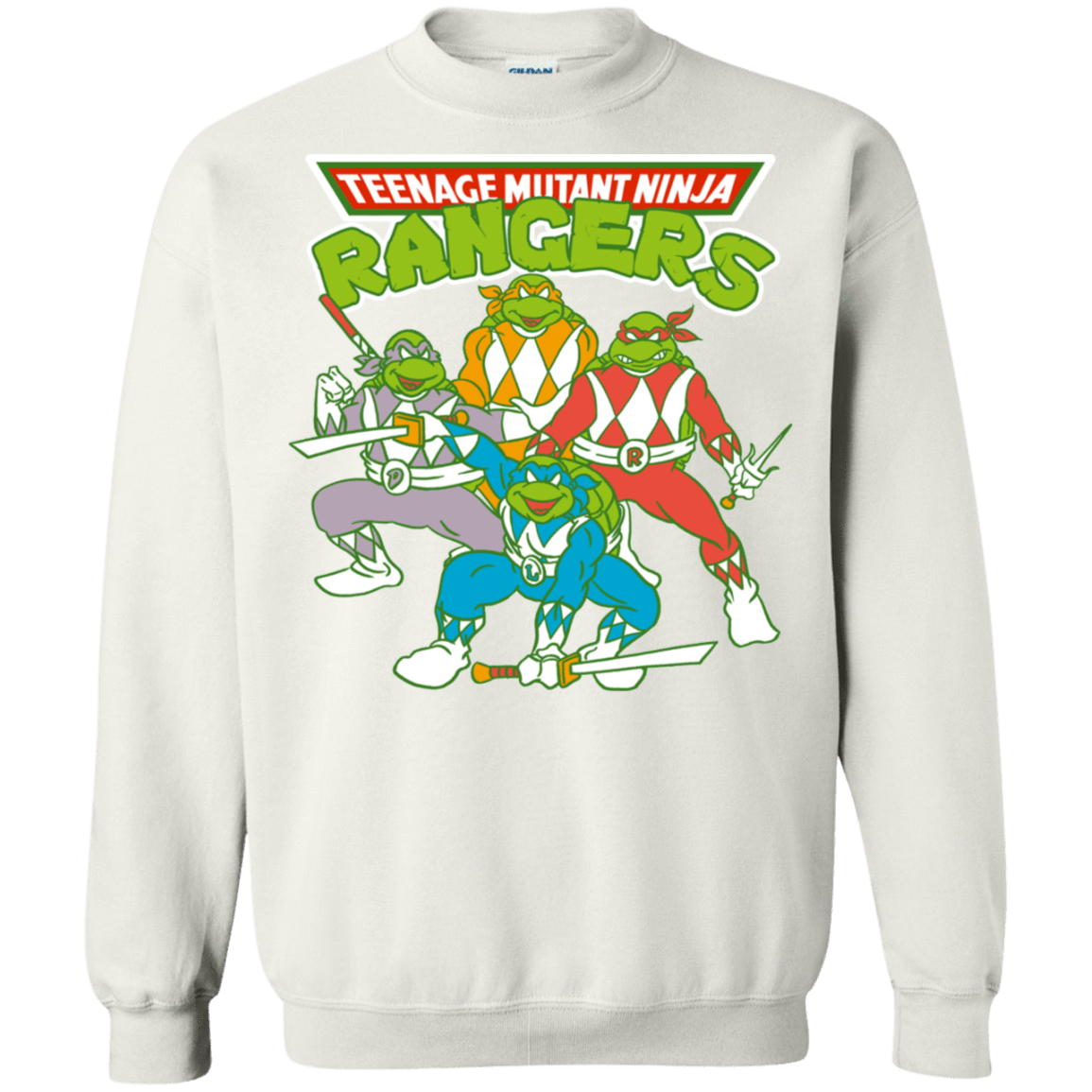 Sweatshirts White / S Teenage Mutant Ninja Rangers Crewneck Sweatshirt