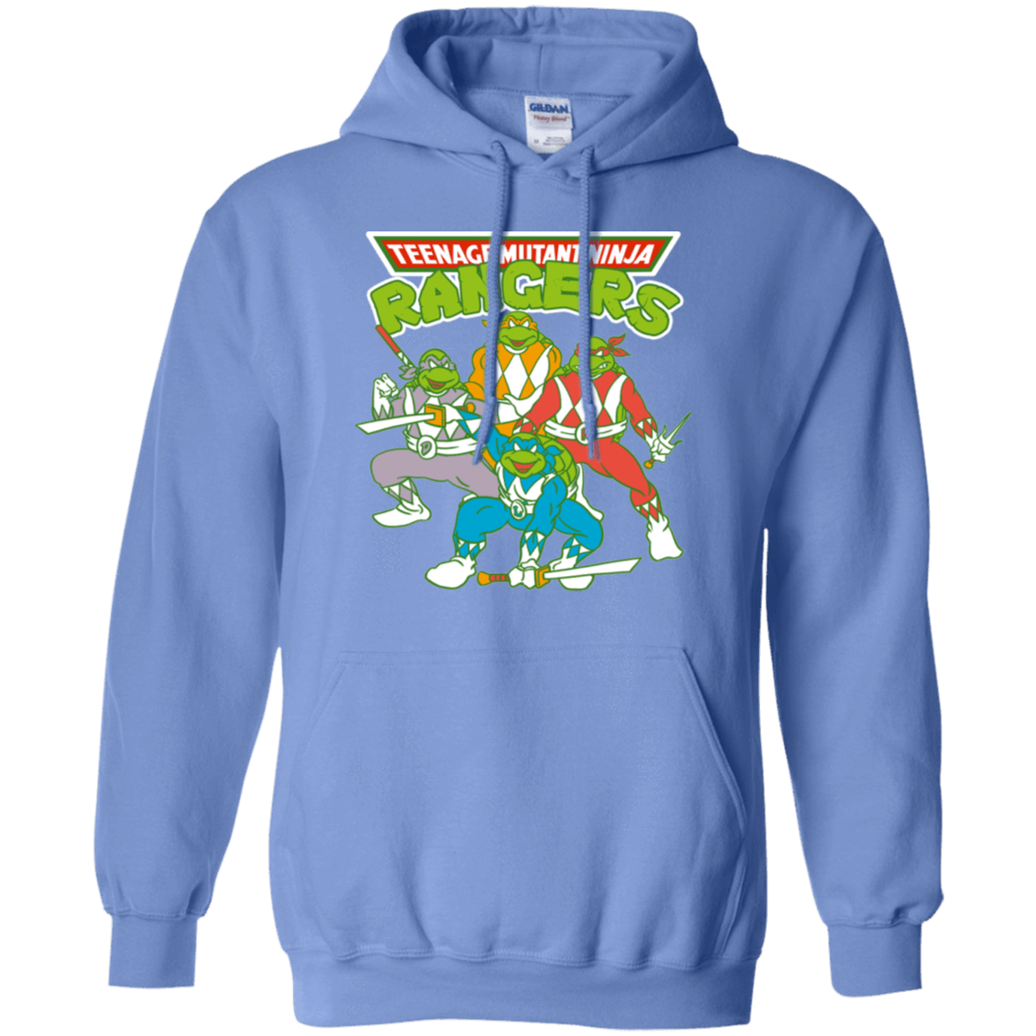 Sweatshirts Carolina Blue / S Teenage Mutant Ninja Rangers Pullover Hoodie