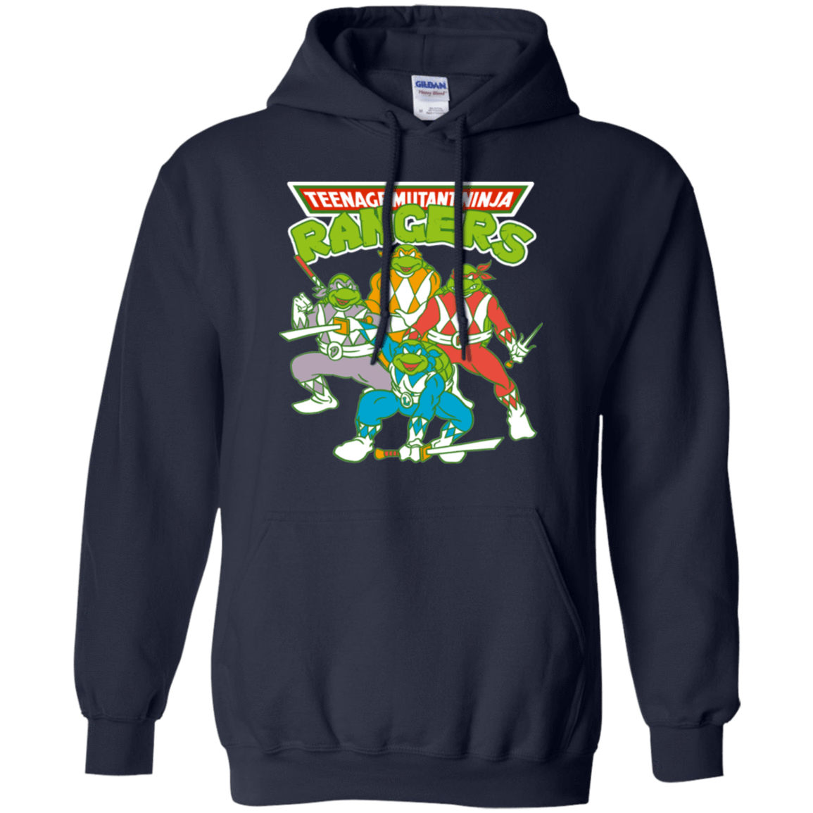 Sweatshirts Navy / S Teenage Mutant Ninja Rangers Pullover Hoodie