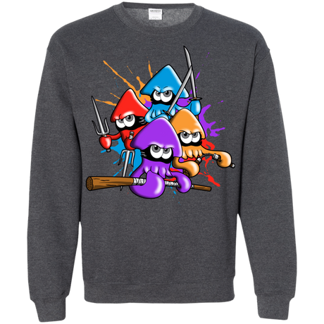 Sweatshirts Dark Heather / S Teenage Mutant Ninja Squids Crewneck Sweatshirt