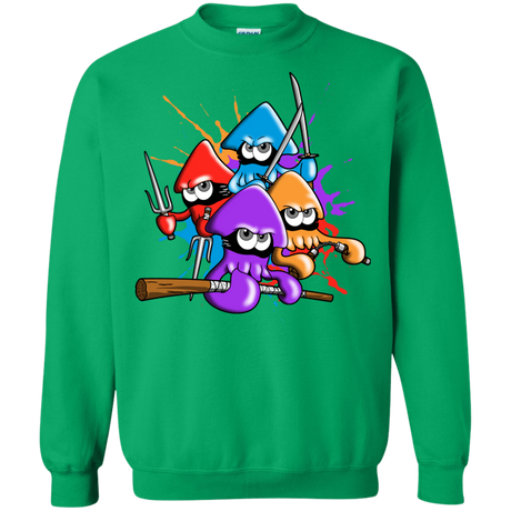 Sweatshirts Irish Green / S Teenage Mutant Ninja Squids Crewneck Sweatshirt