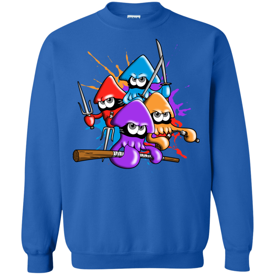 Sweatshirts Royal / S Teenage Mutant Ninja Squids Crewneck Sweatshirt
