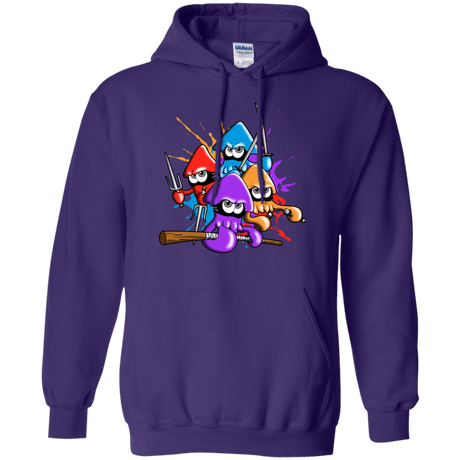 Sweatshirts Purple / S Teenage Mutant Ninja Squids Pullover Hoodie