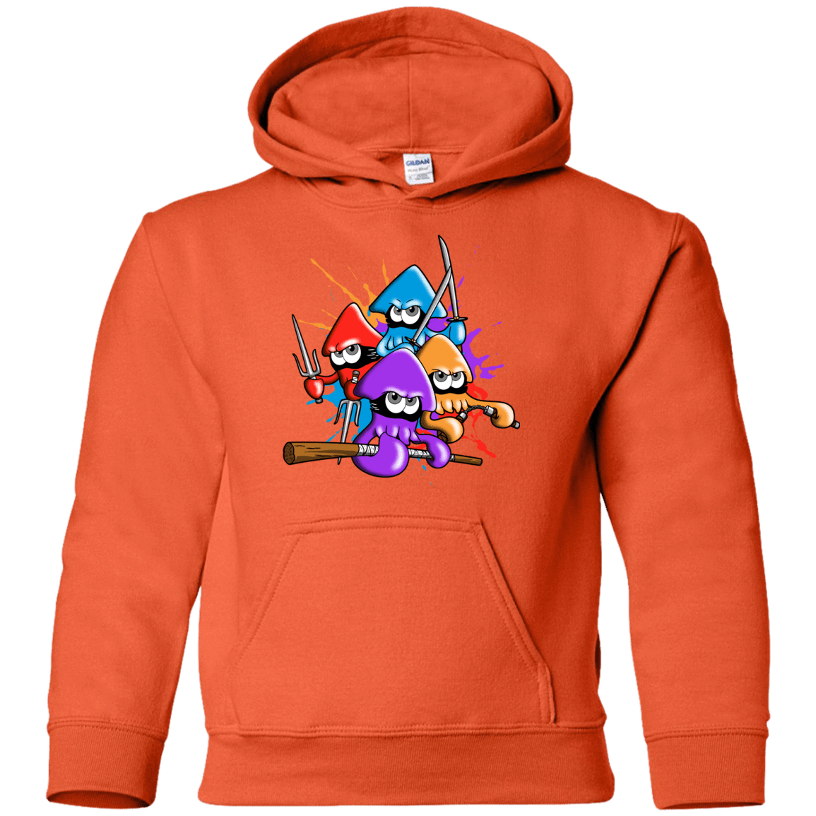 Sweatshirts Orange / YS Teenage Mutant Ninja Squids Youth Hoodie