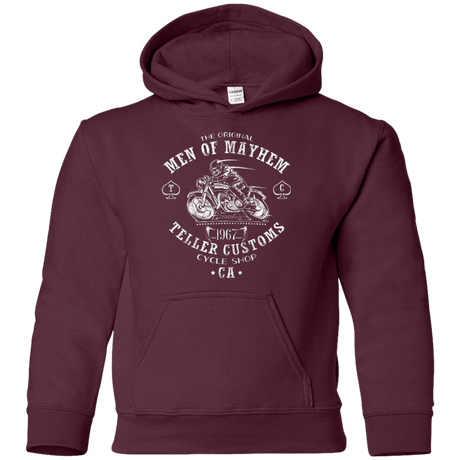 Sweatshirts Maroon / YS Teller Custom Youth Hoodie