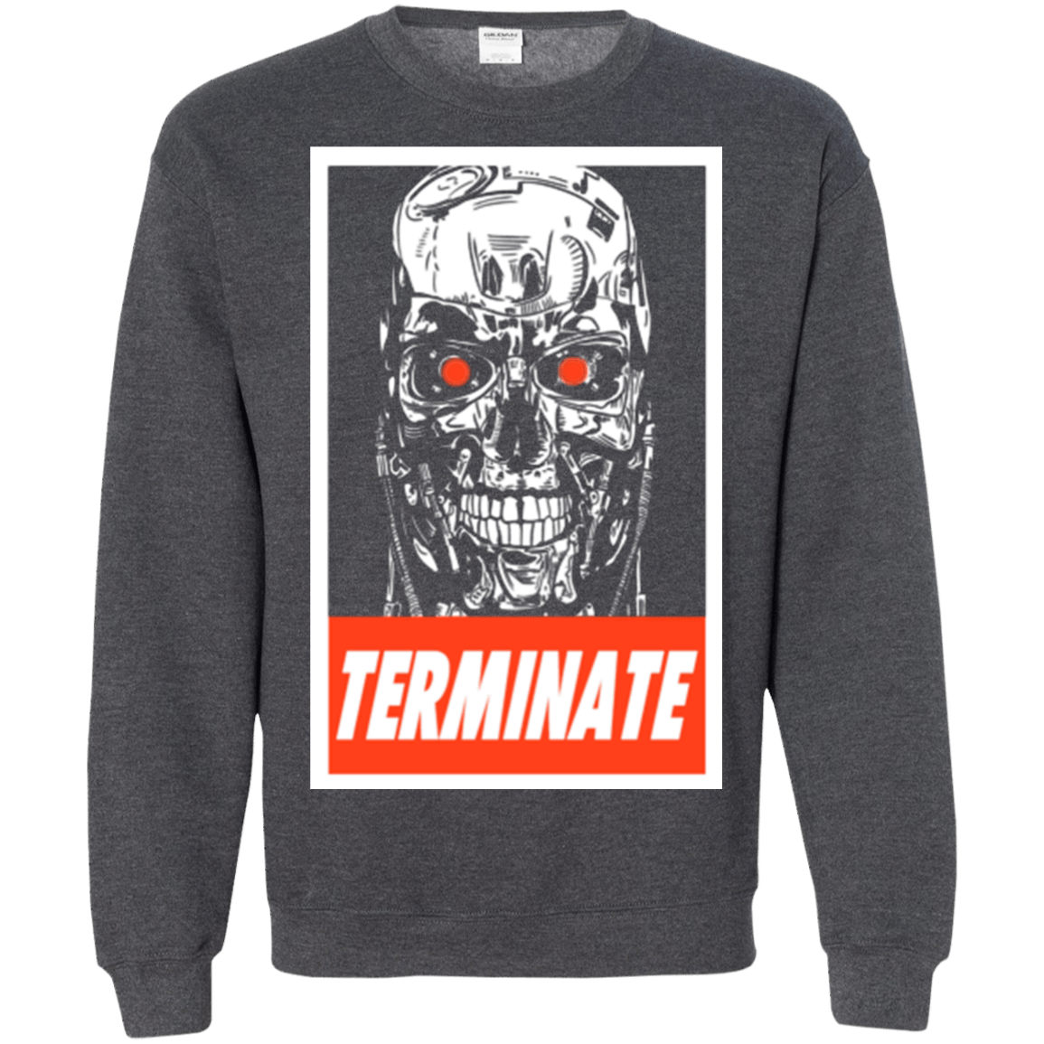 Sweatshirts Dark Heather / Small Terminate Crewneck Sweatshirt