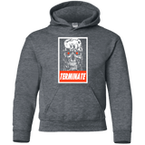 Sweatshirts Dark Heather / YS Terminate Youth Hoodie