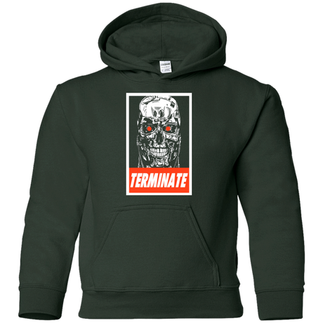 Sweatshirts Forest Green / YS Terminate Youth Hoodie