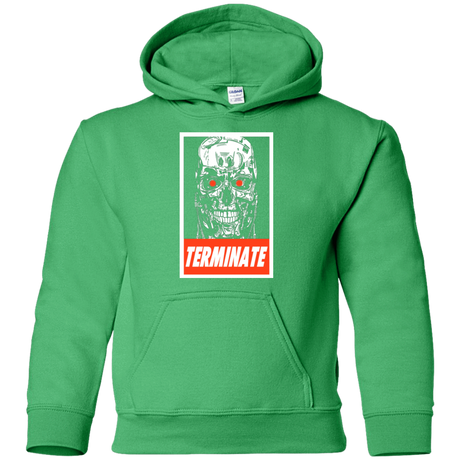Sweatshirts Irish Green / YS Terminate Youth Hoodie
