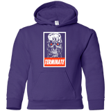 Sweatshirts Purple / YS Terminate Youth Hoodie