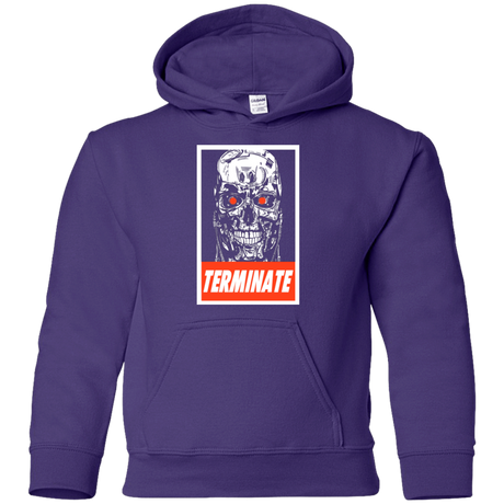 Sweatshirts Purple / YS Terminate Youth Hoodie