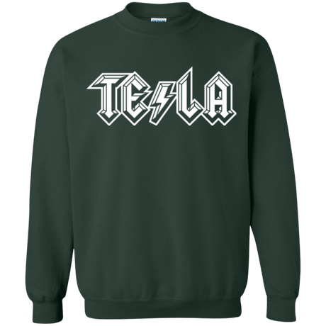 Sweatshirts Forest Green / Small TESLA Crewneck Sweatshirt