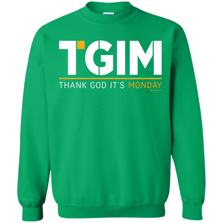 Sweatshirts Irish Green / Small Thank God Its Monday Crewneck Sweatshirt