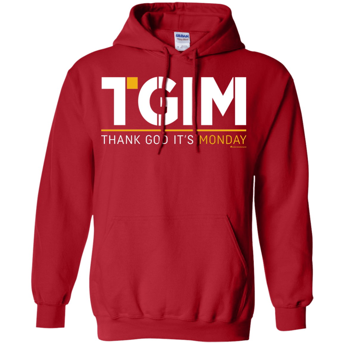 Sweatshirts Red / Small Thank God Its Monday Pullover Hoodie