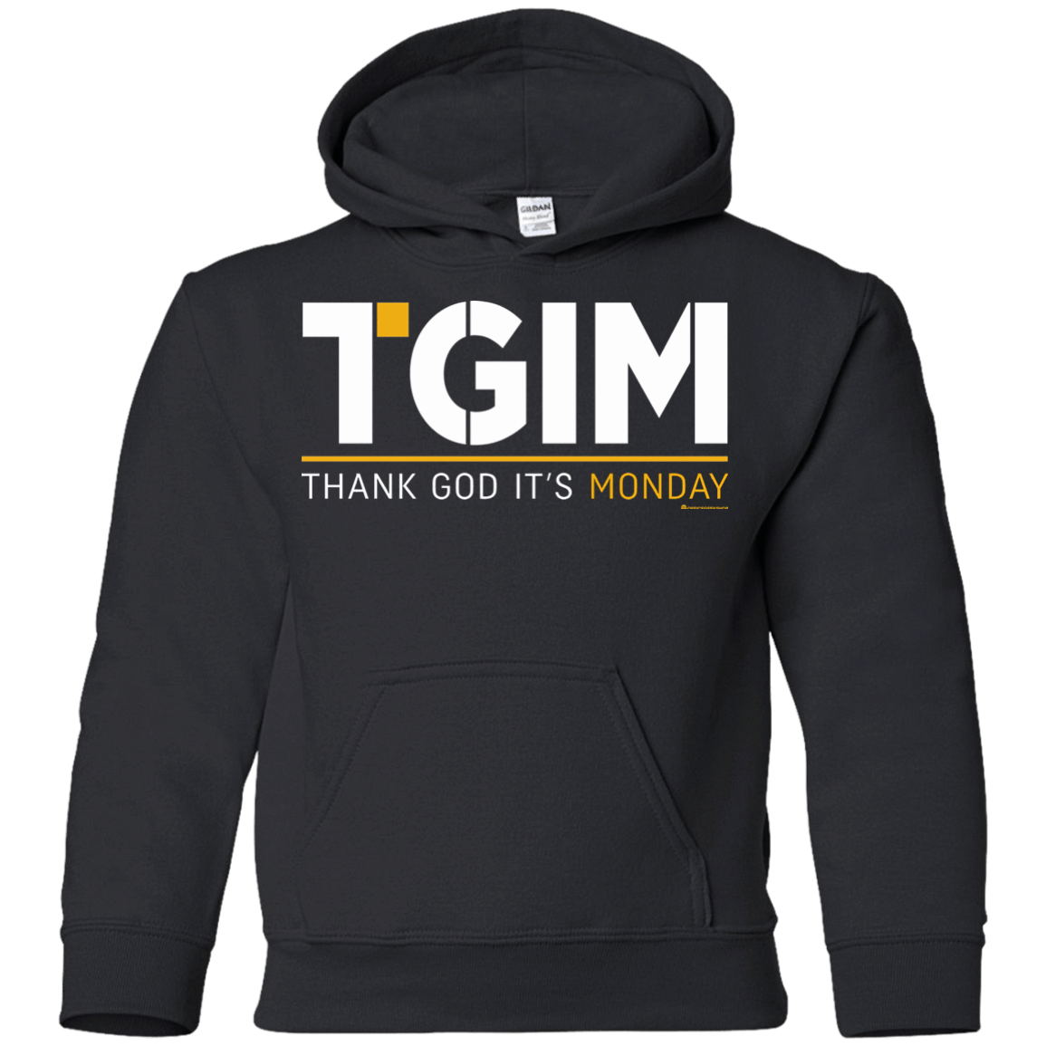 Sweatshirts Black / YS Thank God Its Monday Youth Hoodie