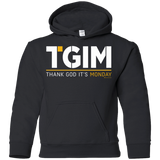 Sweatshirts Black / YS Thank God Its Monday Youth Hoodie