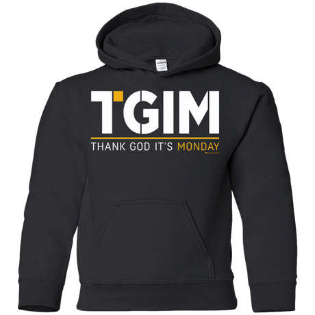Sweatshirts Black / YS Thank God Its Monday Youth Hoodie