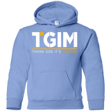 Sweatshirts Carolina Blue / YS Thank God Its Monday Youth Hoodie