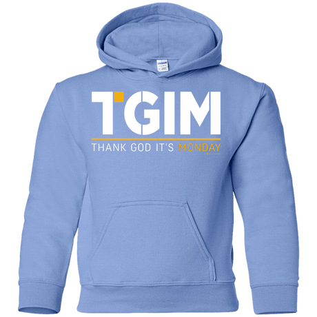 Sweatshirts Carolina Blue / YS Thank God Its Monday Youth Hoodie