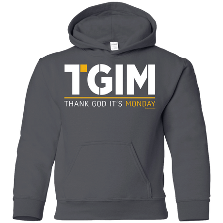 Sweatshirts Charcoal / YS Thank God Its Monday Youth Hoodie