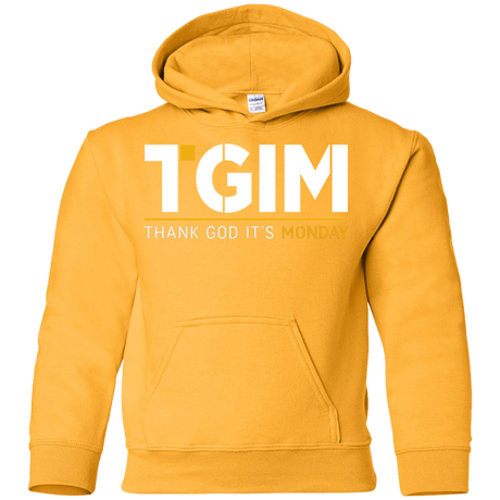 Sweatshirts Gold / YS Thank God Its Monday Youth Hoodie