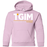 Sweatshirts Light Pink / YS Thank God Its Monday Youth Hoodie