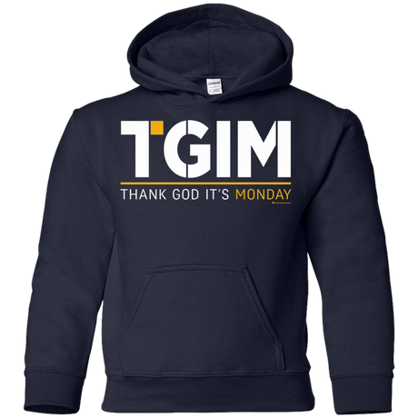 Sweatshirts Navy / YS Thank God Its Monday Youth Hoodie