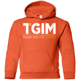 Sweatshirts Orange / YS Thank God Its Monday Youth Hoodie