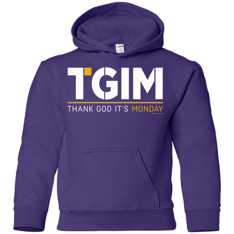 Sweatshirts Purple / YS Thank God Its Monday Youth Hoodie