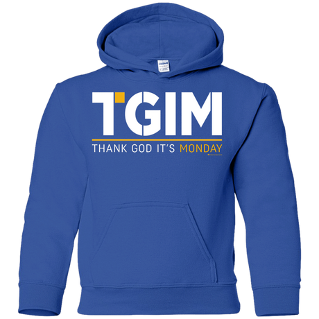 Sweatshirts Royal / YS Thank God Its Monday Youth Hoodie