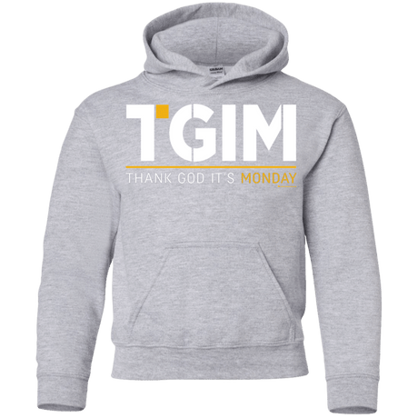 Sweatshirts Sport Grey / YS Thank God Its Monday Youth Hoodie