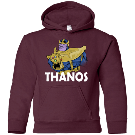 Sweatshirts Maroon / YS Thanos Cash Youth Hoodie