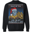 Sweatshirts Black / S Thanos Naughty List Crewneck Sweatshirt
