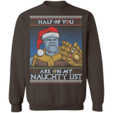 Sweatshirts Dark Chocolate / S Thanos Naughty List Crewneck Sweatshirt