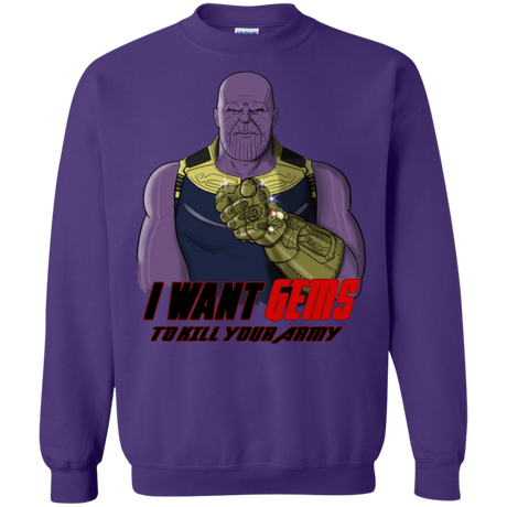 Sweatshirts Purple / S Thanos Sam Crewneck Sweatshirt