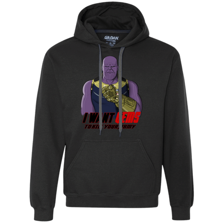 Sweatshirts Black / S Thanos Sam Premium Fleece Hoodie