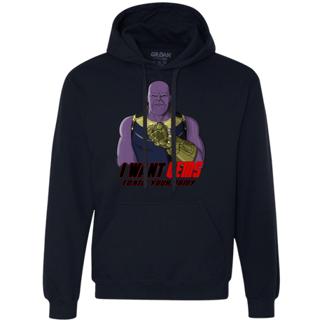 Sweatshirts Navy / S Thanos Sam Premium Fleece Hoodie