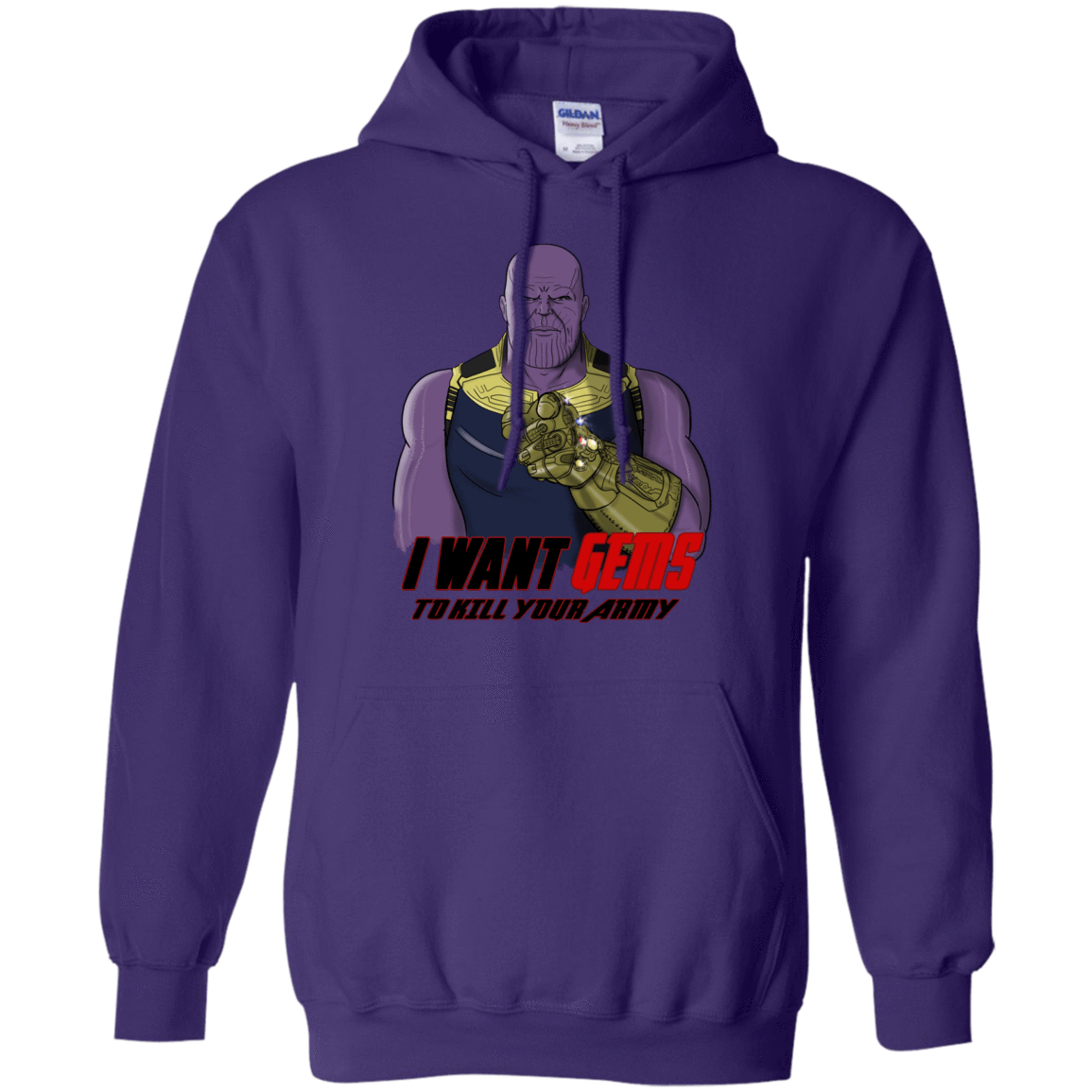 Sweatshirts Purple / S Thanos Sam Pullover Hoodie