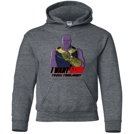Sweatshirts Dark Heather / YS Thanos Sam Youth Hoodie