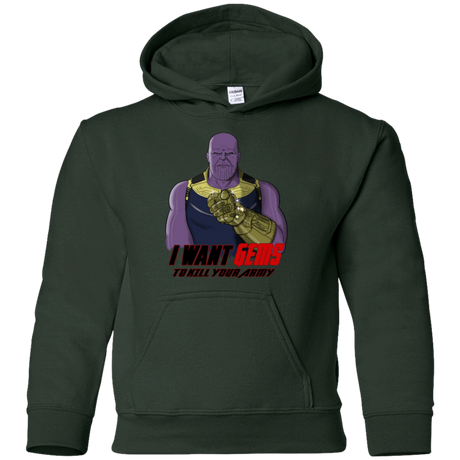 Sweatshirts Forest Green / YS Thanos Sam Youth Hoodie