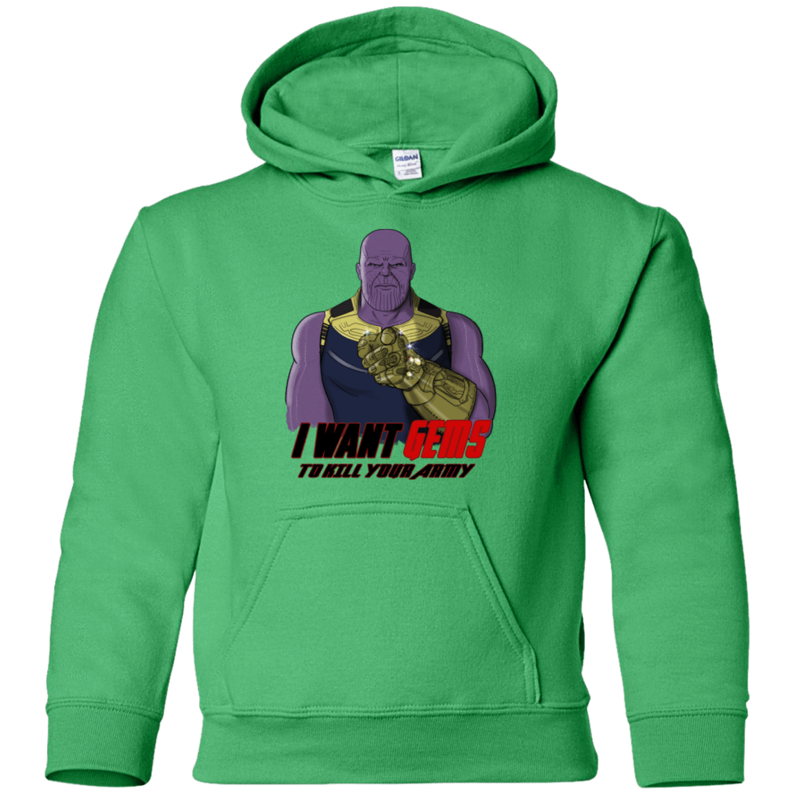 Sweatshirts Irish Green / YS Thanos Sam Youth Hoodie