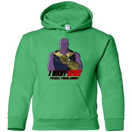 Sweatshirts Irish Green / YS Thanos Sam Youth Hoodie
