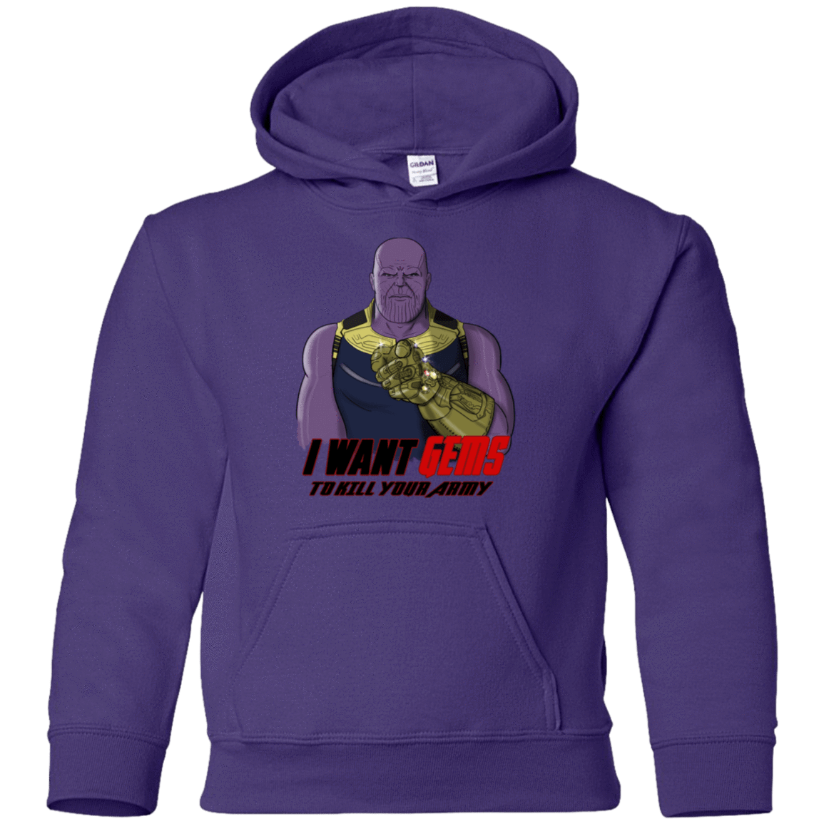 Sweatshirts Purple / YS Thanos Sam Youth Hoodie
