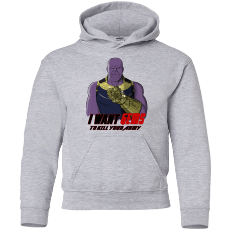 Sweatshirts Sport Grey / YS Thanos Sam Youth Hoodie